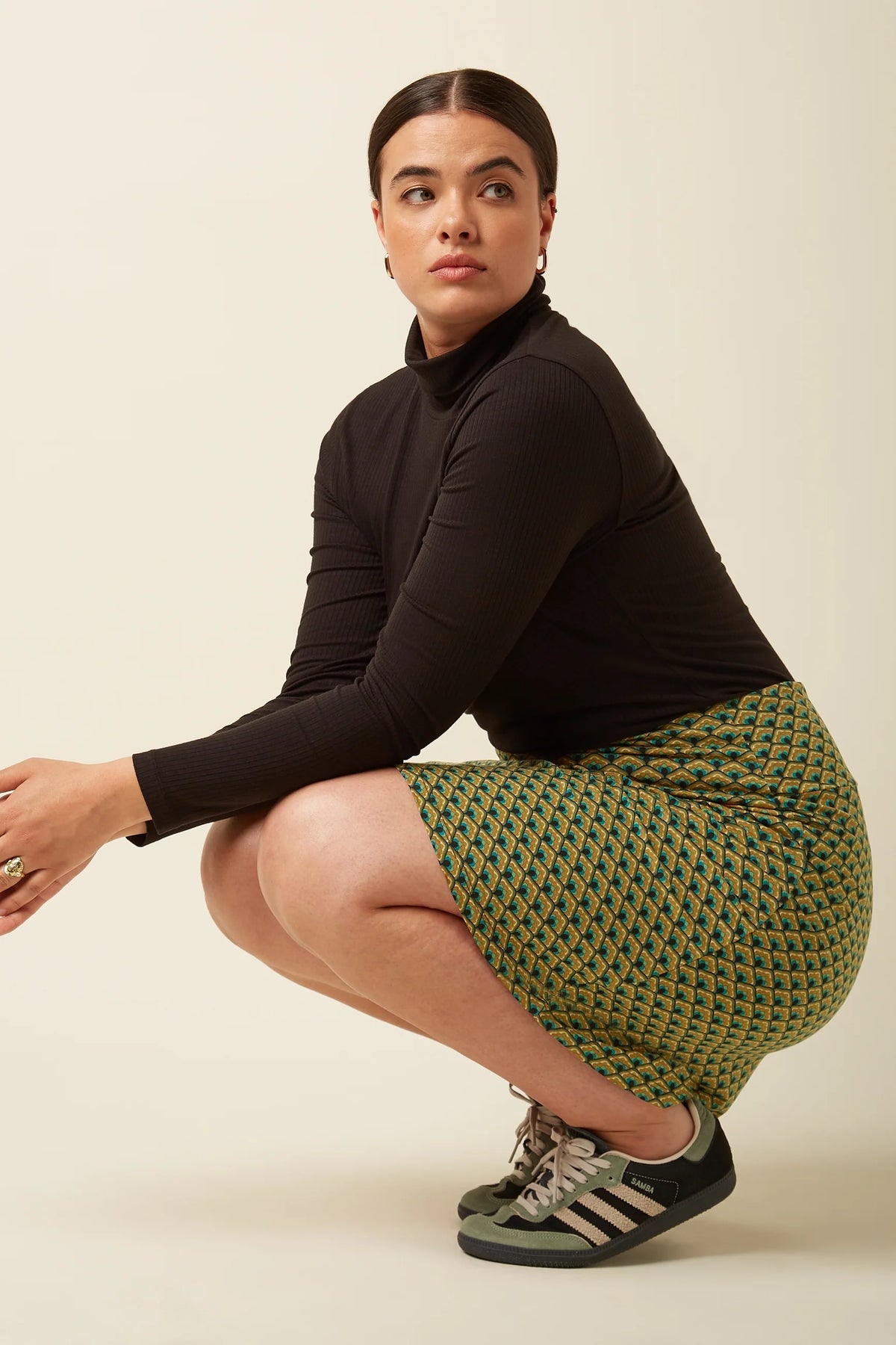 King Louie Border Skirt Frio in Spruced Green