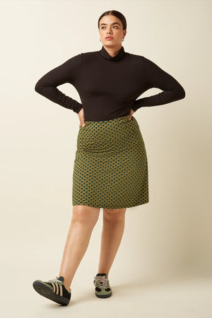 King Louie Border Skirt Frio in Spruced Green