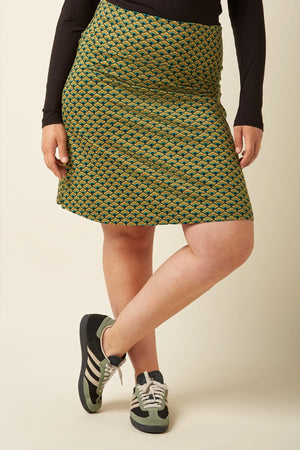 King Louie Border Skirt Frio in Spruced Green