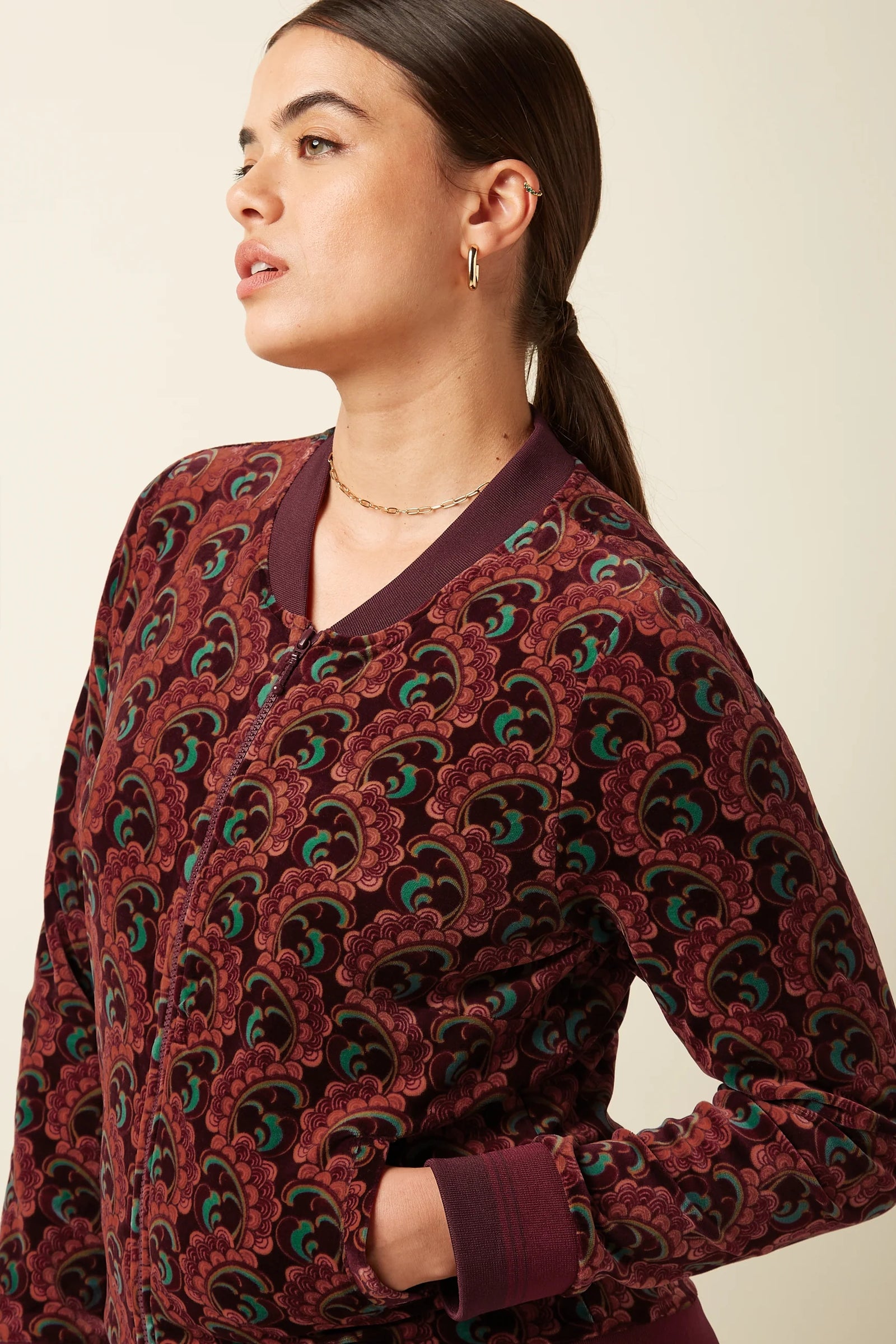 King Louie Bessie Jacket Winkie in Porto Red
