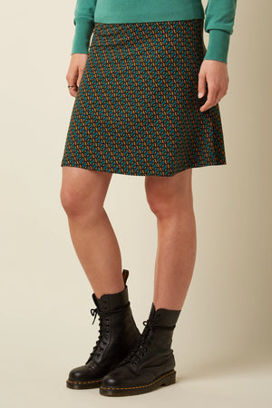 King Louie Border Skirt Brisk in Spruced Green