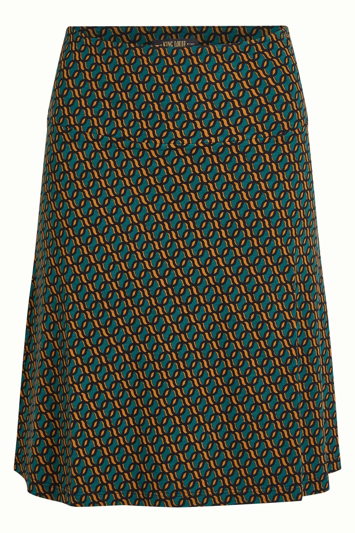 King Louie Border Skirt Brisk in Spruced Green