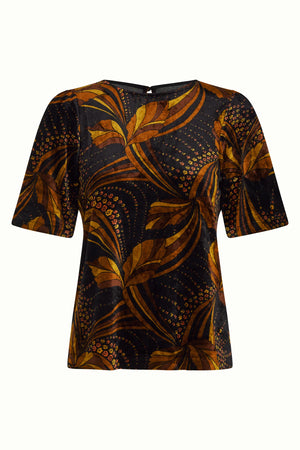 King Louie Lizzy Top Shimmy in Black