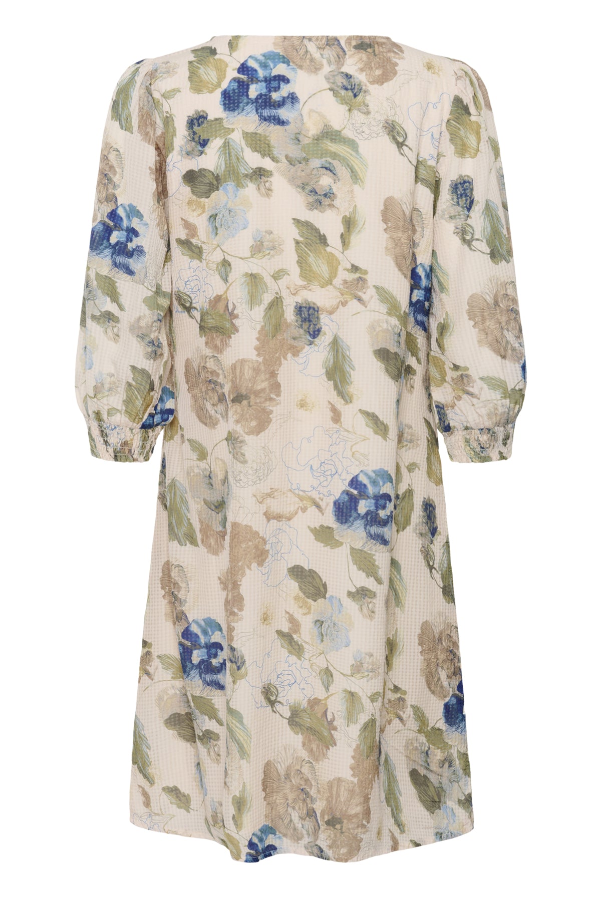 Cream Clothing Lucia Short Dress in Hailey Print With Blue