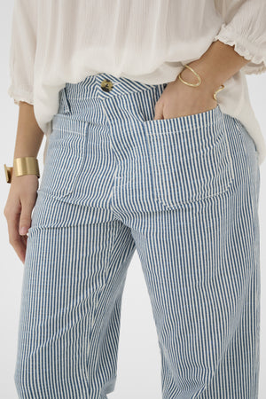 Cream Clothing Berta 7/8 Twill Audrey Fit Jeans in Horizon Blue Milkboy