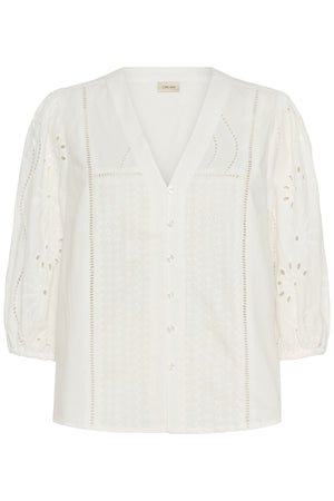 Cream Clothing Signe Blouse in Snow White
