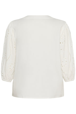 Cream Clothing Signe Blouse in Snow White