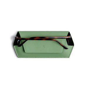 FOX and LEO Slimline Glasses Case in Sage