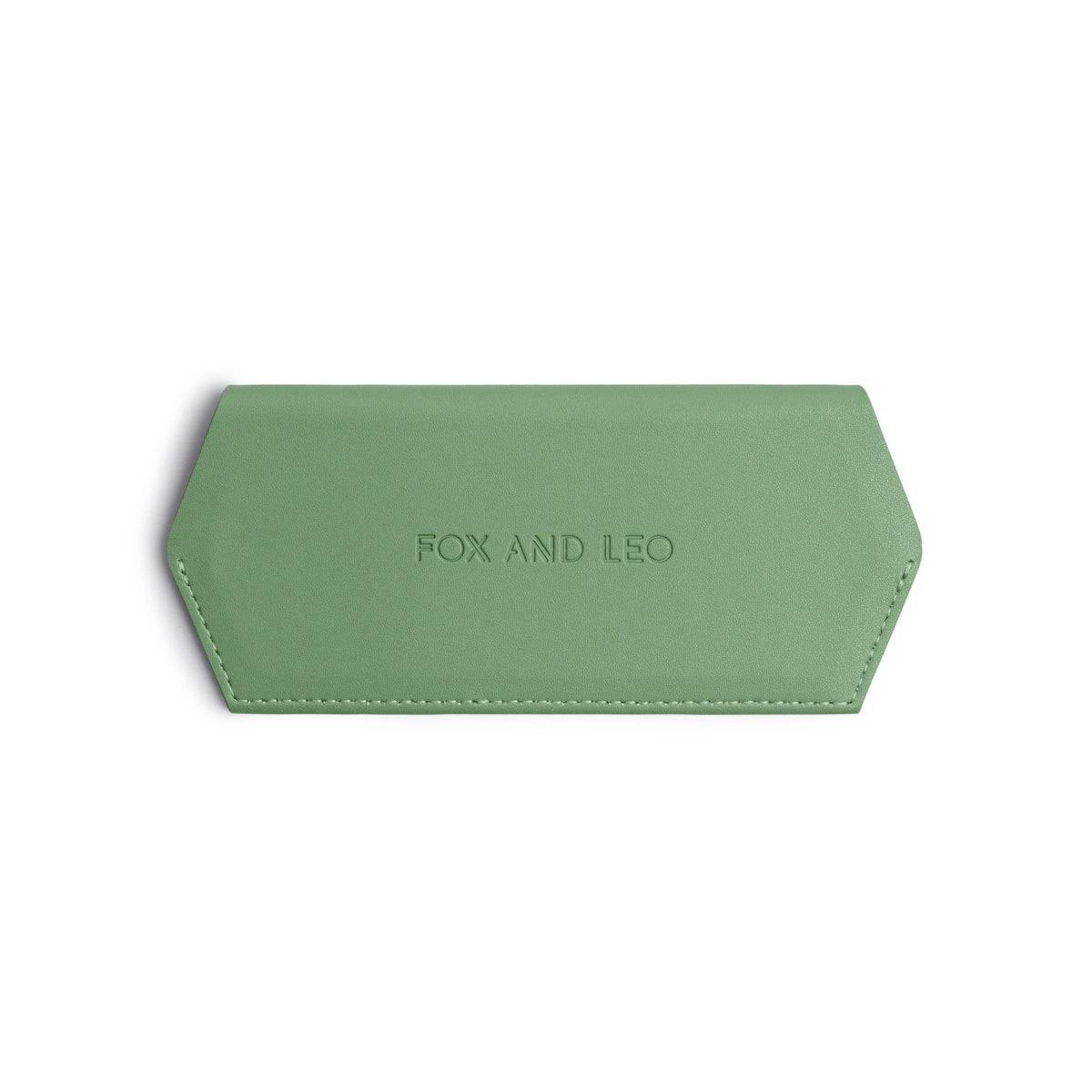 FOX and LEO Slimline Glasses Case in Sage
