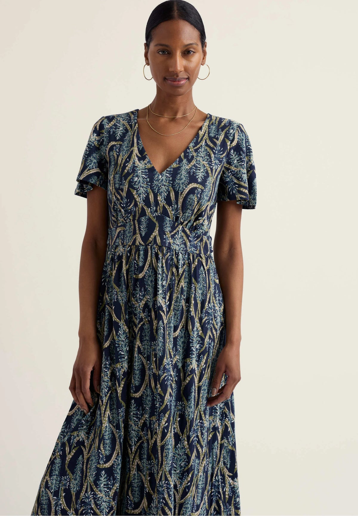 Seasalt Cornwall Chateaux Dress in Red Hot Poker Maritime