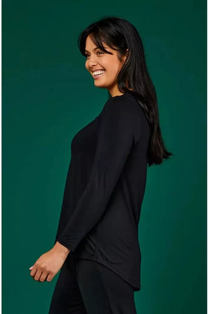 Tani Long Sleeve Cara top in Black