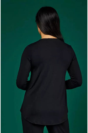 Tani Long Sleeve Cara top in Black