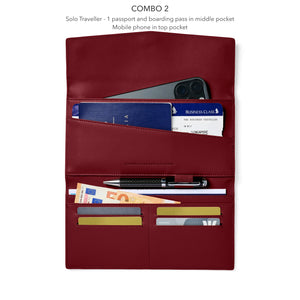 FOX and LEO The Traveller in Burgandy