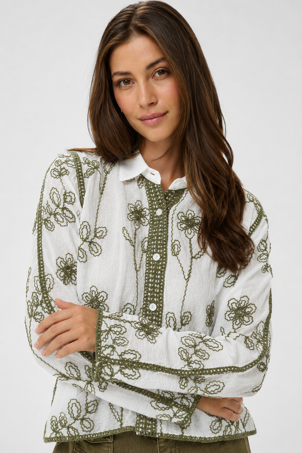 Cream Clothing Leila Shirt in Snow White