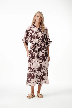 oneseason Jasmine Baroque in Blush Cotton Viscose