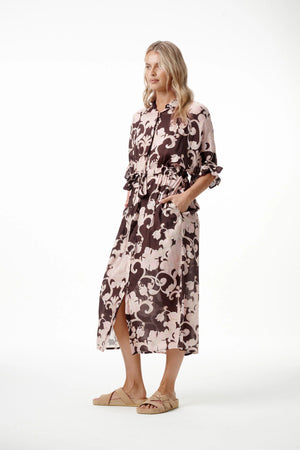 oneseason Jasmine Baroque in Blush Cotton Viscose