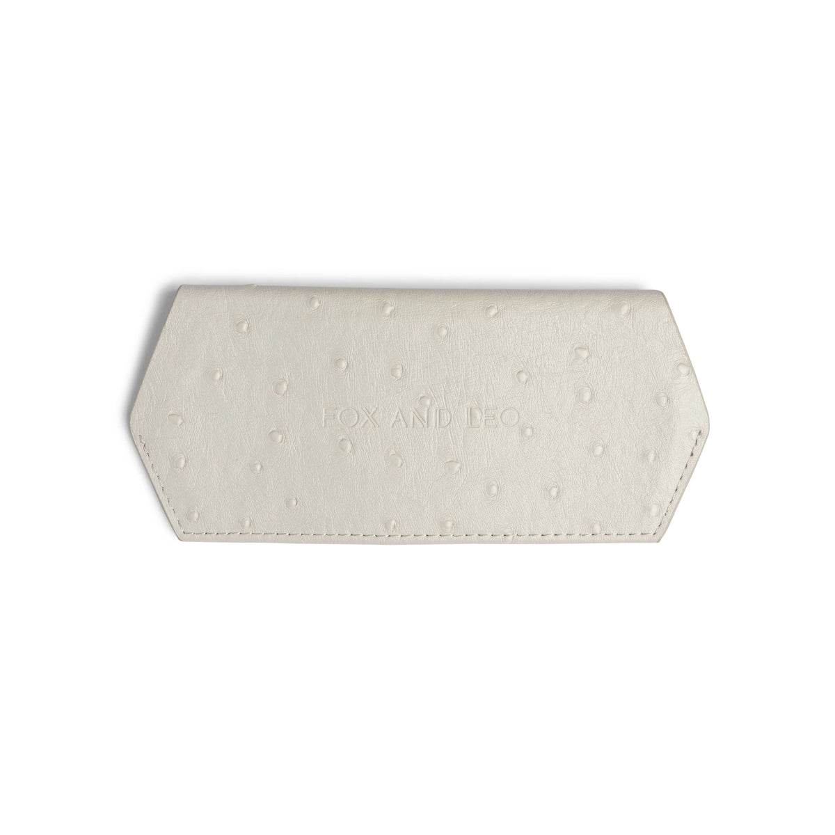 FOX and LEO Slimline Glasses Case in Ostrich Stone