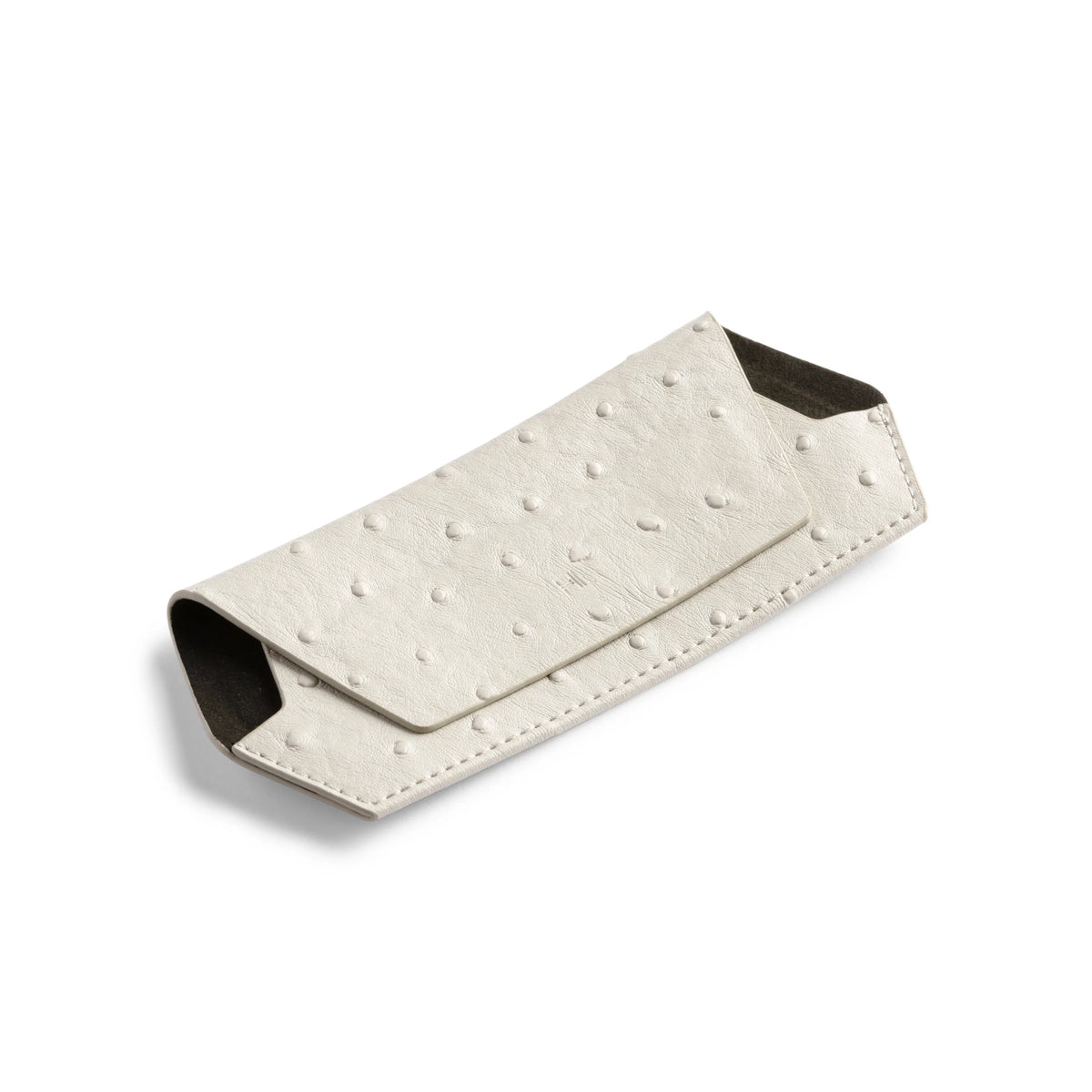 FOX and LEO Slimline Glasses Case in Ostrich Stone