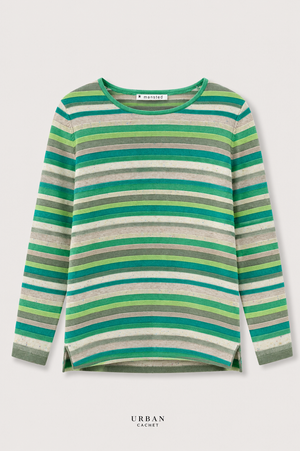 Mansted Denmark Adele Eco Link Stripe in Green
