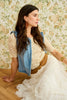 Cream Clothing Rina Waistcoat in Duncan Medium Blue Denim