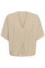 Cream Clothing Sillar Knit Bolero in Oat Melange