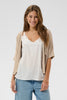 Cream Clothing Sillar Knit Bolero in Oat Melange