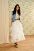 Cream Clothing Rina Waistcoat in Duncan Medium Blue Denim