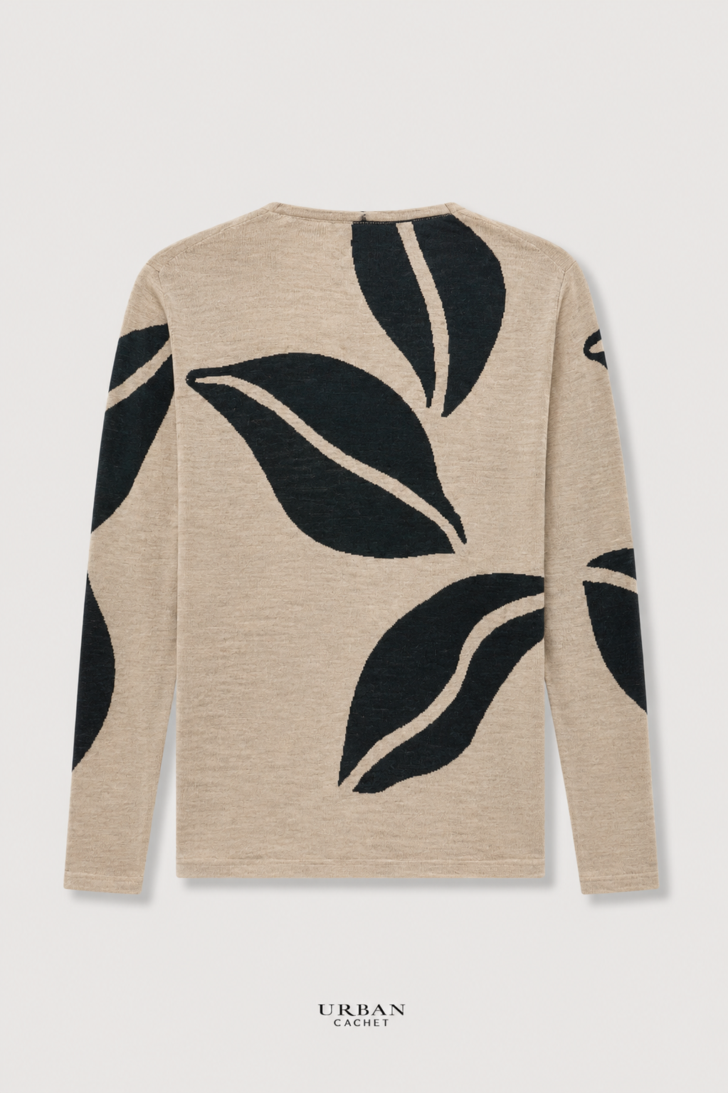 Mansted Denmark Eco Leaf Love Cardigan in Black