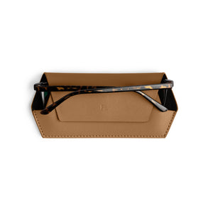 FOX and LEO Slimline Glasses Case in Tan