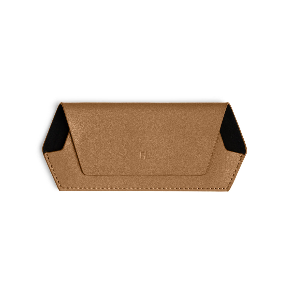 FOX and LEO Slimline Glasses Case in Tan