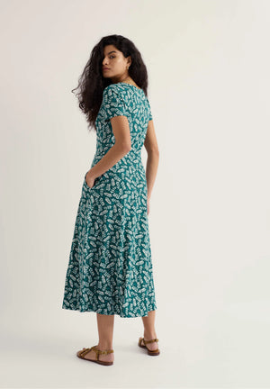 Seasalt Cornwall Veronica Dress in Indigo Leaf Dark Wreckage