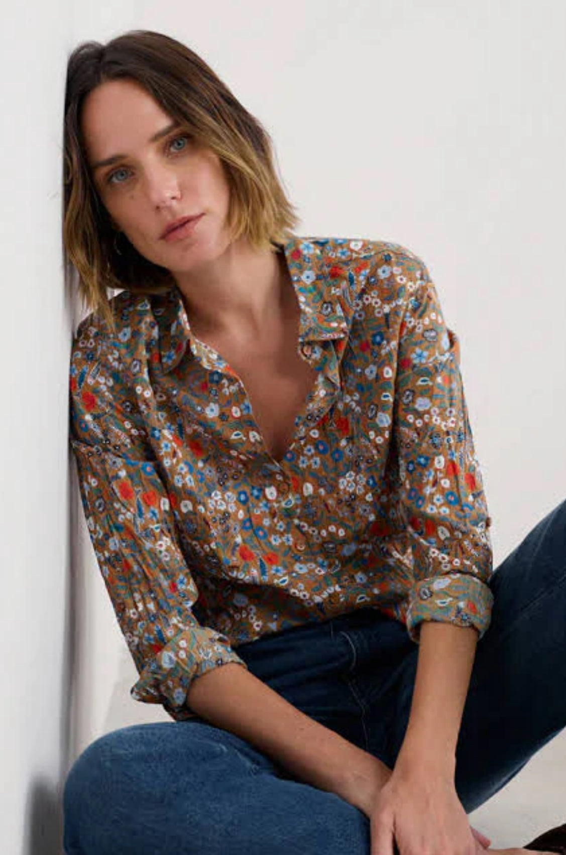 Seasalt Cornwall Larissa Shirt in Still Life Basket