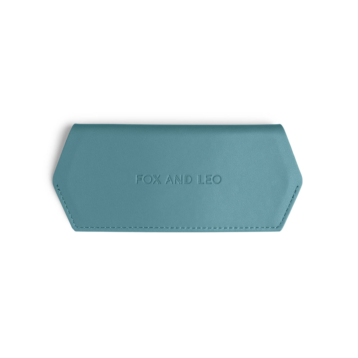 FOX and LEO Slimline Glasses Case in Teal