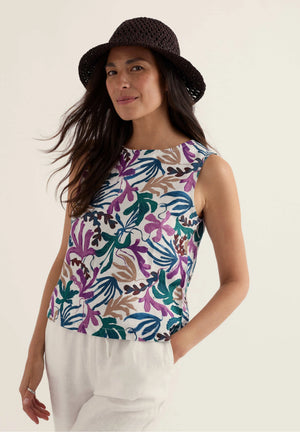Seasalt Cornwall Colour Study Top in Inky Fronds Chalk Mix