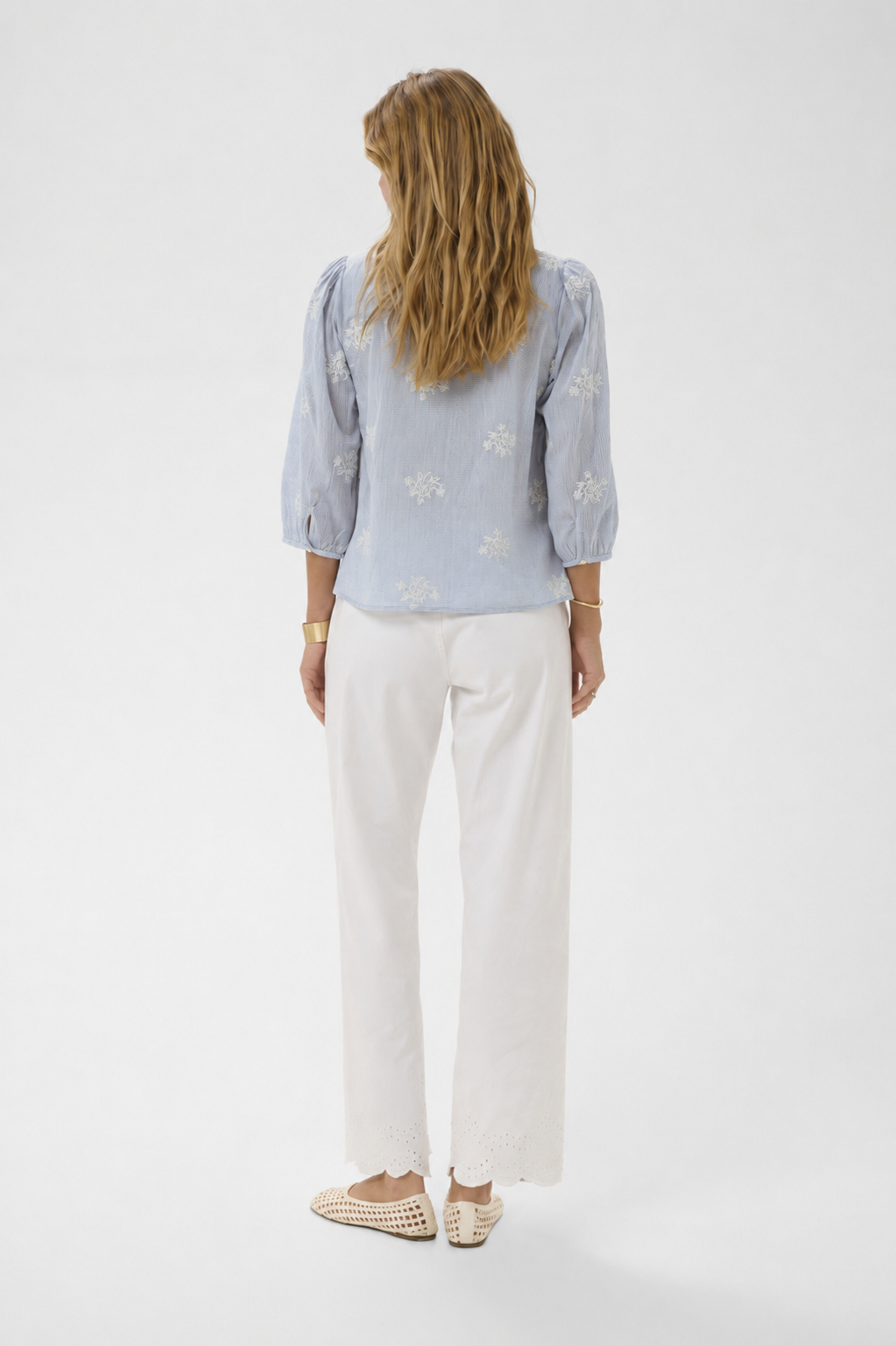 Cream Clothing Korey Blouse in Frozen Fjord & White Stripe