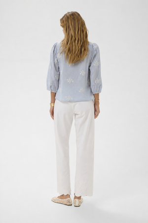 Cream Clothing Korey Blouse in Frozen Fjord & White Stripe