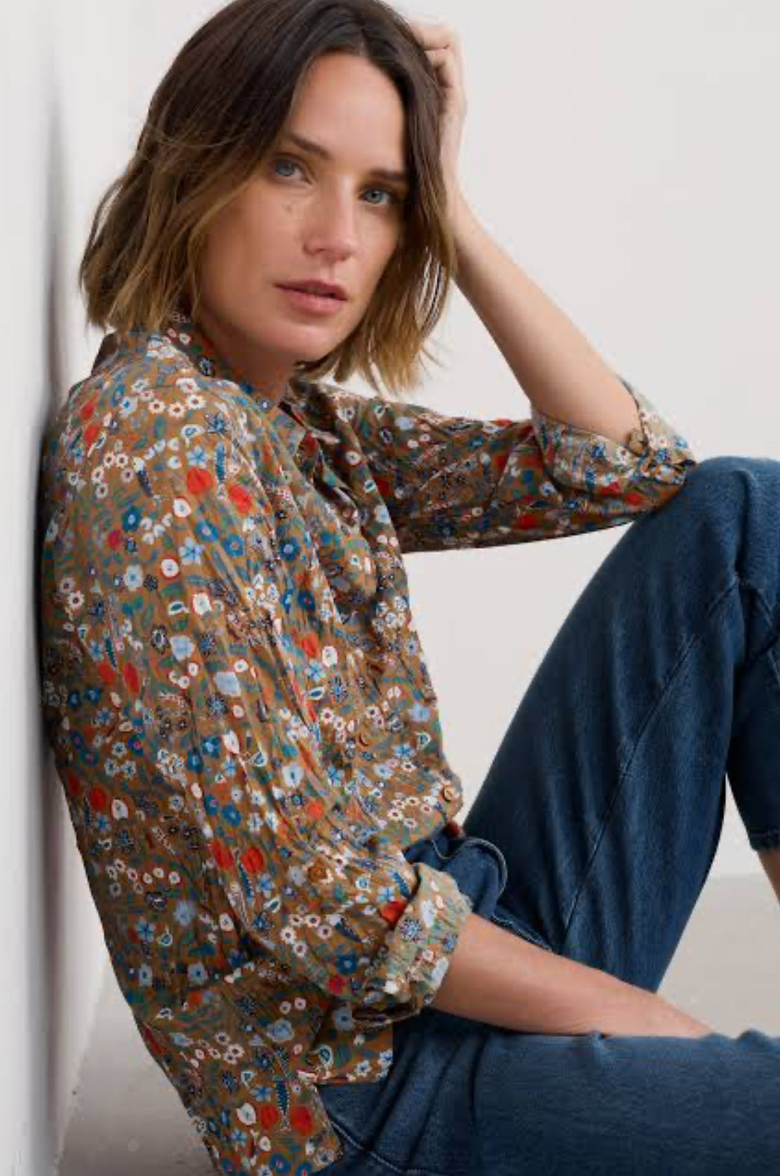 Seasalt Cornwall Larissa Shirt in Still Life Basket