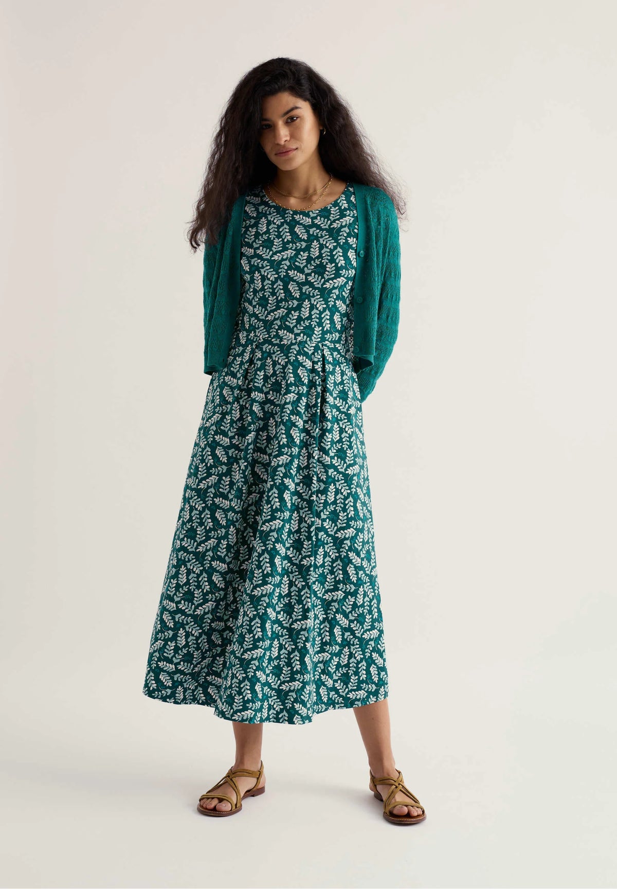 Seasalt Cornwall Veronica Dress in Indigo Leaf Dark Wreckage