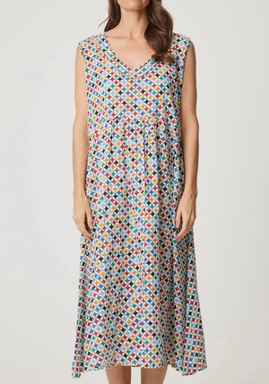 CAKE Savita Cotton Dress in Stars Print