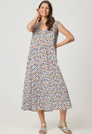 CAKE Savita Cotton Dress in Stars Print