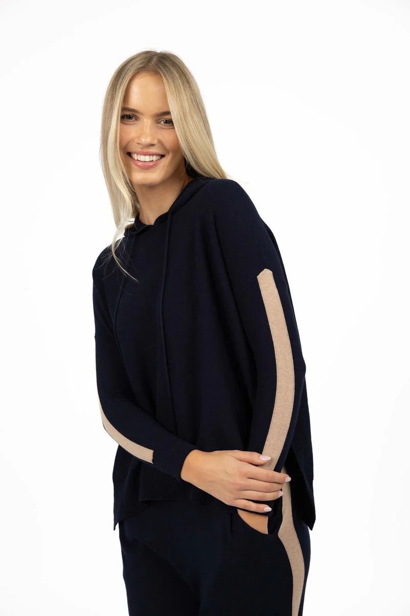 Humidity Peyton Hoodie in Indigo Latte