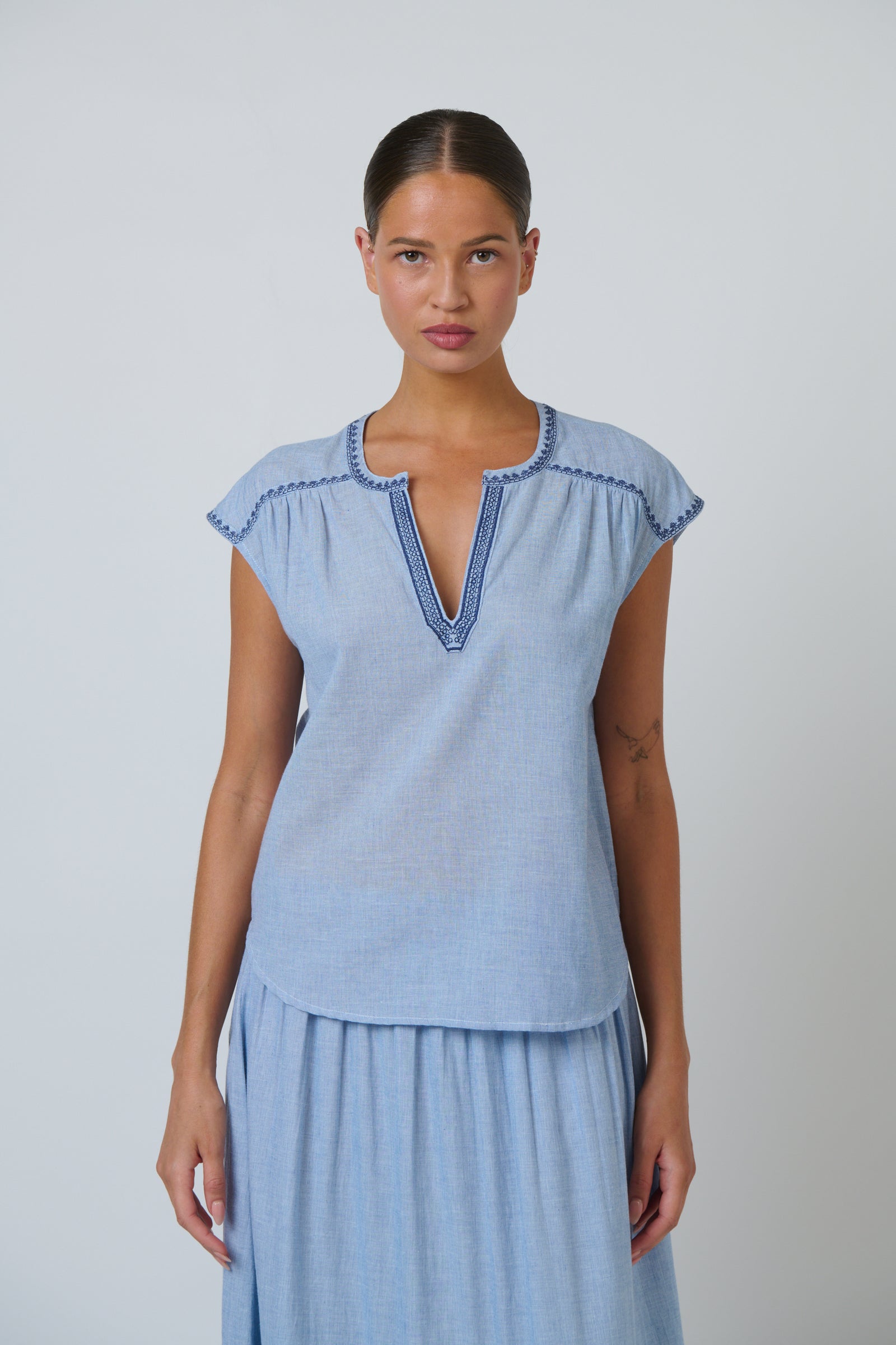 Namastai Marlow Top in Breeze