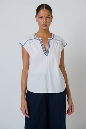 Namastai Marlow Top in White