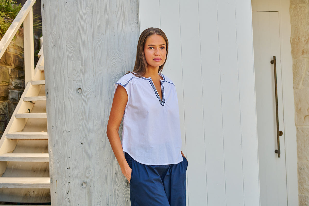 Namastai Marlow Top in White
