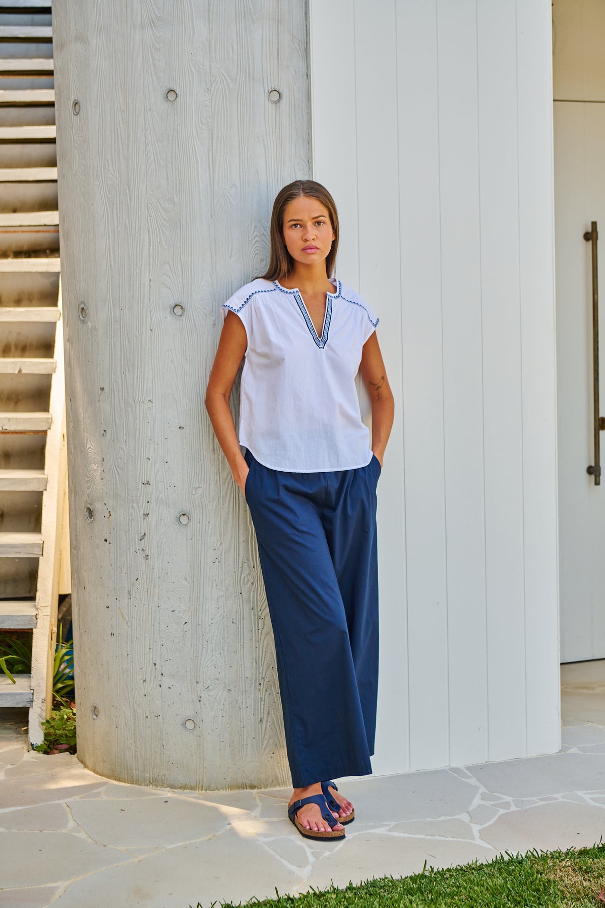 Namastai Marlow Top in White