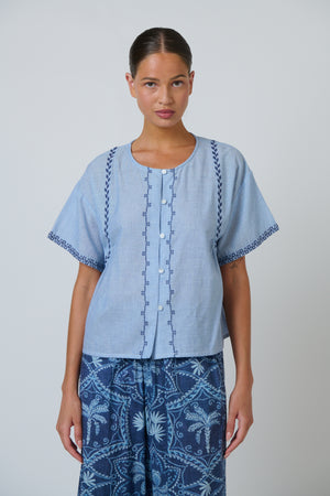 Namastai Elodie Top in Breeze