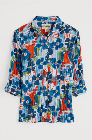 Seasalt Cornwall Larissa Shirt in Table Sketch Chalk