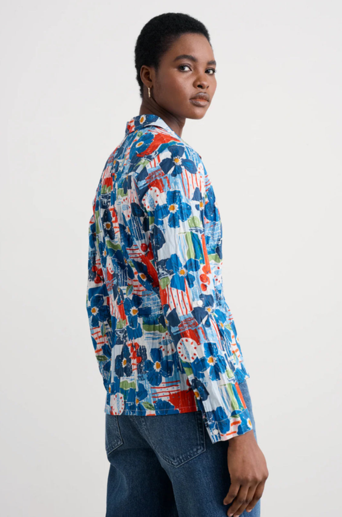 Seasalt Cornwall Larissa Shirt in Table Sketch Chalk