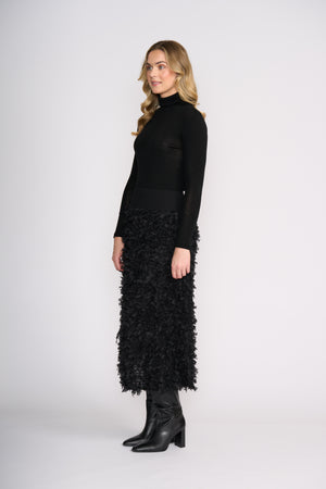 Foil Cygnet-ure Skirt in Black