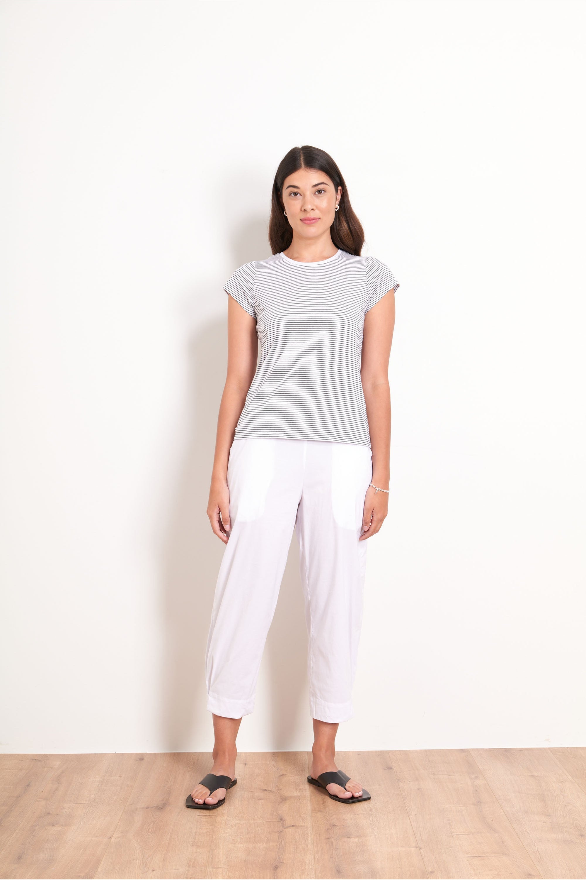 Foil Up The Volume Pant in White